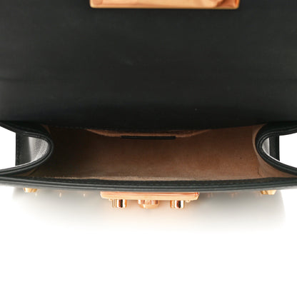 Gucci Calfskin Studded Small Padlock Shoulder Bag Black 5 of 12