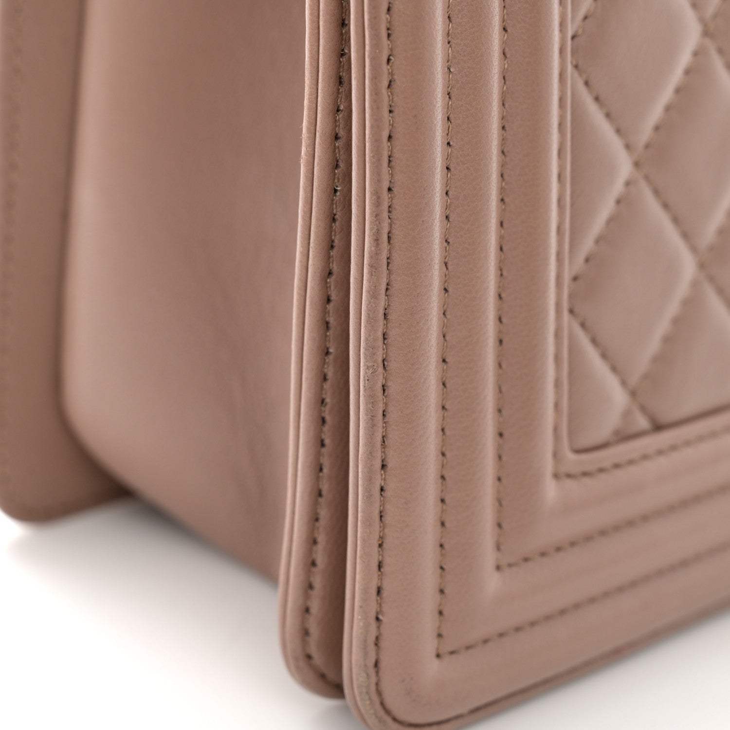 Chanel Lambskin Quilted Medium Boy Flap Beige 13 of 13