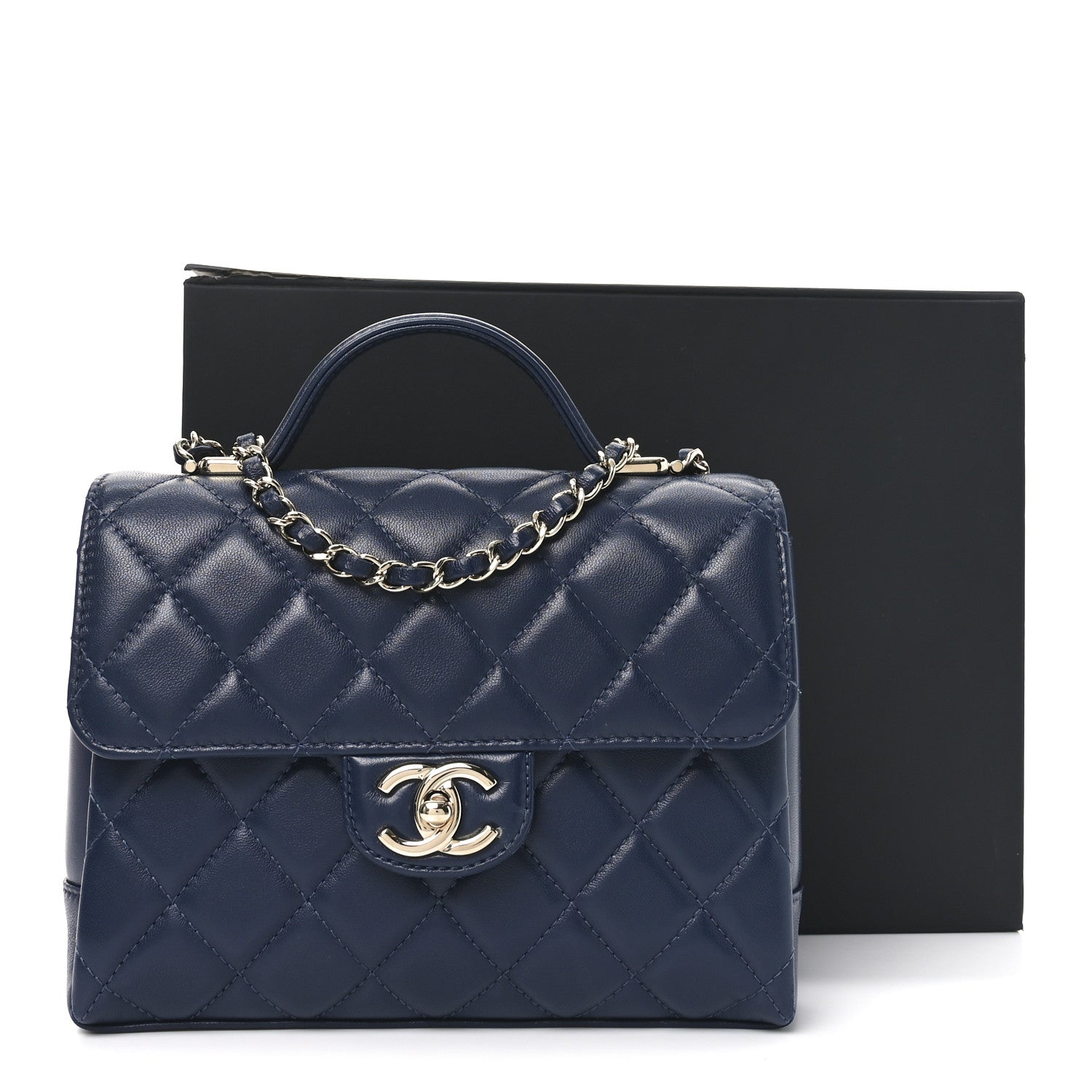 CHANEL パース／ネイビー CHANEL 19 Crossbody Navy Blue Leather Medium | eBay