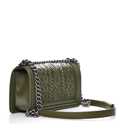 Chanel Lambskin Medium Celtic Boy Flap Green 3 of 8
