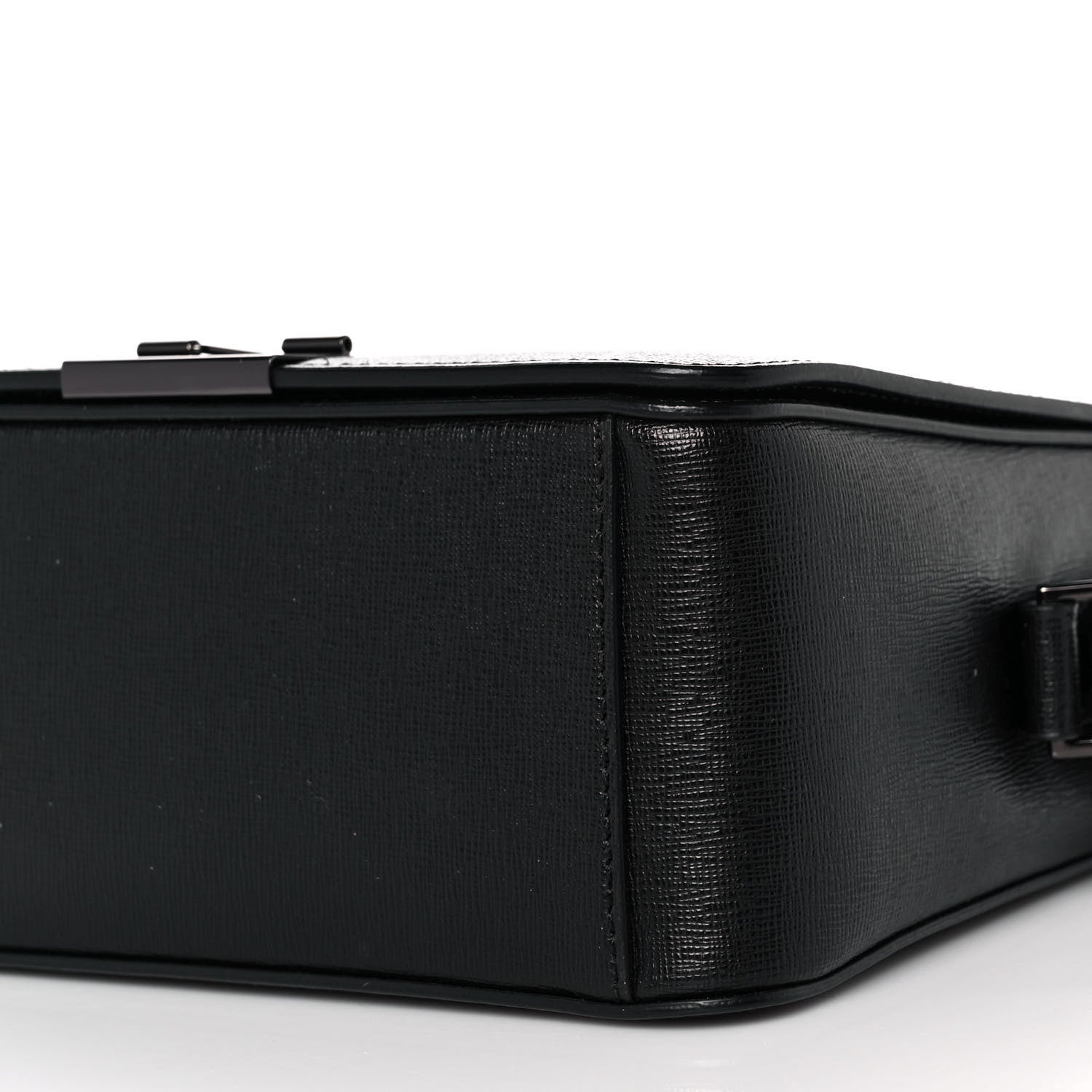 Off-White Calfskin Binder Clip Bag Black 8 of 8