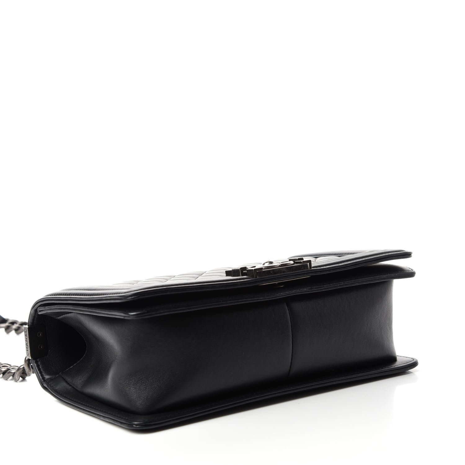 Chanel Lambskin Quilted Medium Boy Flap Black 4 of 11