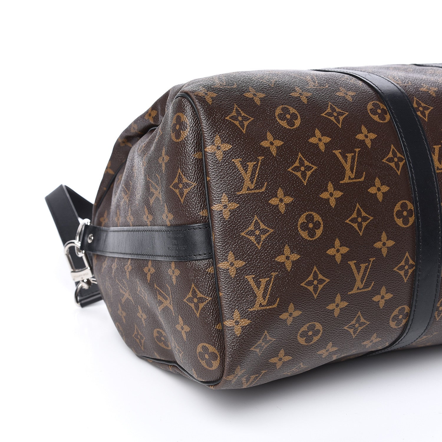 Louis Vuitton Monogram Macassar Keepall Bandouliere 45 7 of 10