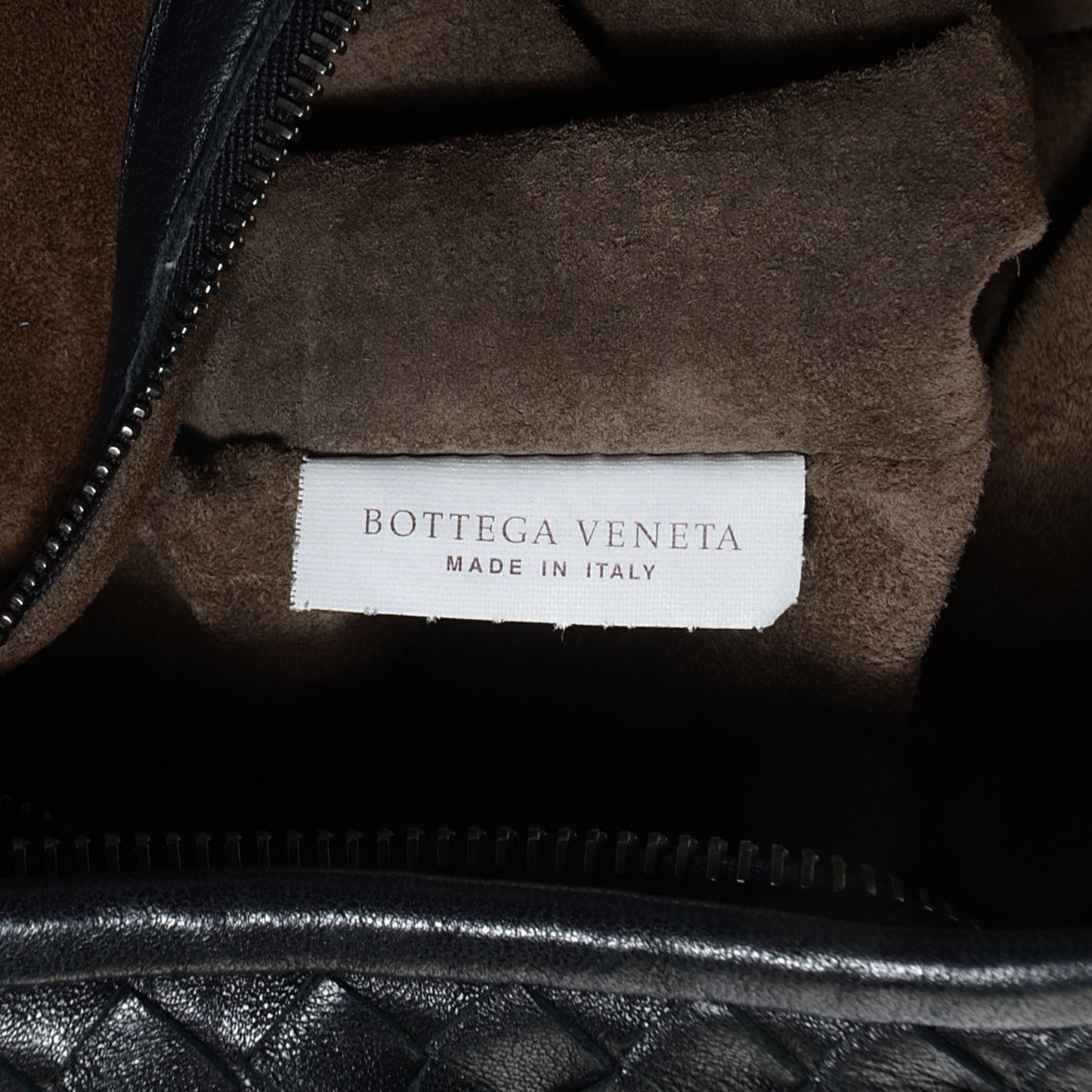 Nappa Intrecciato Veneta Maxi Fringed Hobo Nero Black
