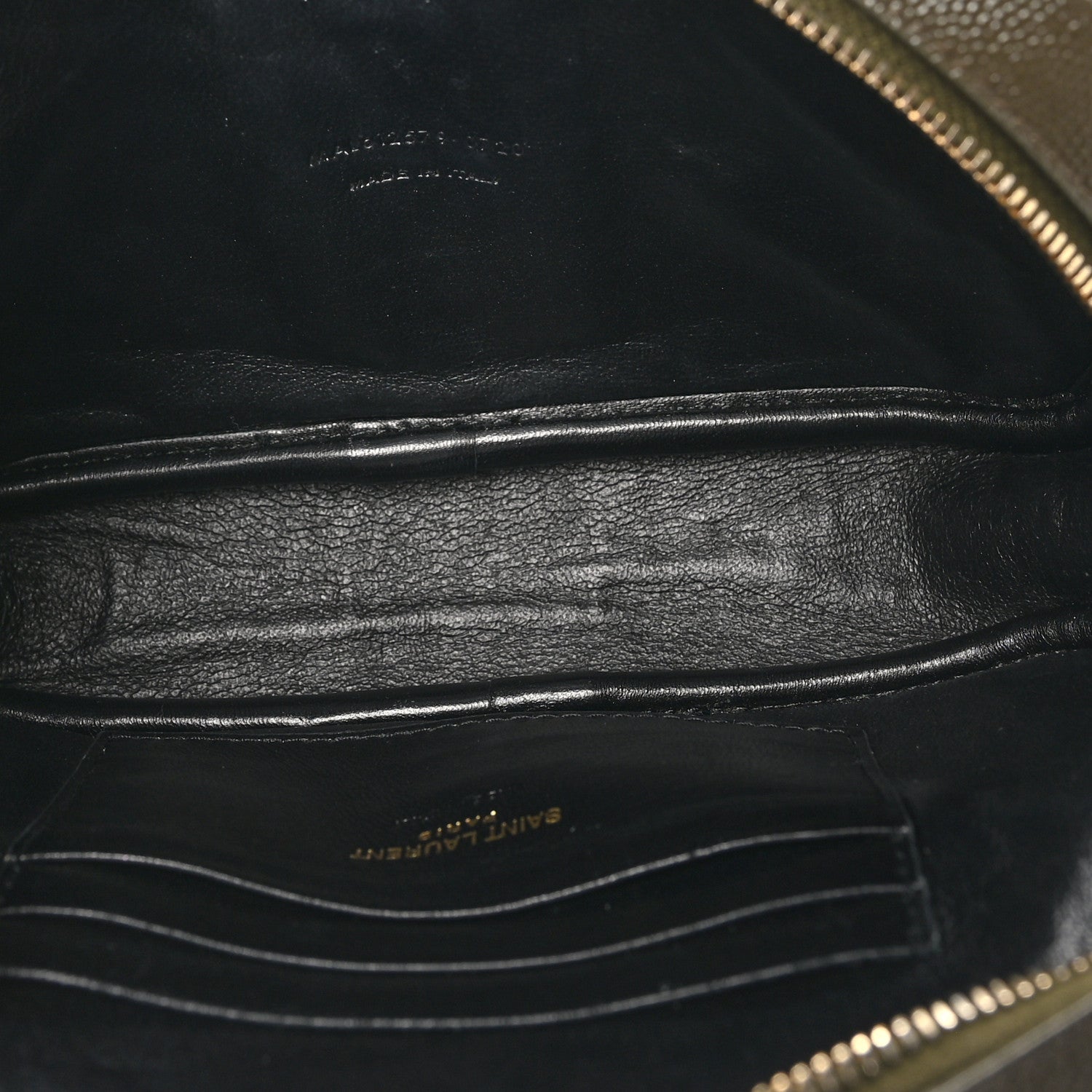 Saint Laurent Grain De Poudre Matelasse Monogram Mini Lou Camera Bag Dark Latte 5 of 11