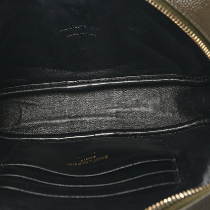 Saint Laurent Grain De Poudre Matelasse Monogram Mini Lou Camera Bag Dark Latte 5 of 11