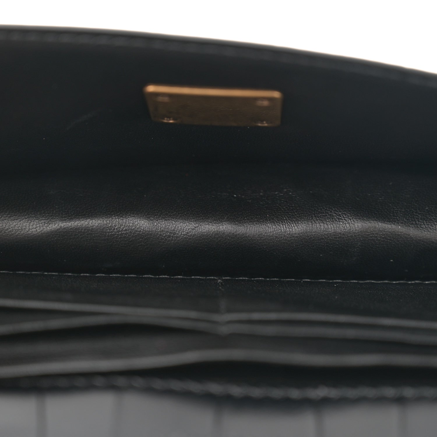 Balenciaga Extra Supple Calfskin Crocodile Embossed Gossip Chain Bag XS Black 5 of 10