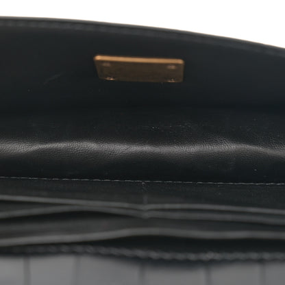 Balenciaga Extra Supple Calfskin Crocodile Embossed Gossip Chain Bag XS Black 5 of 10