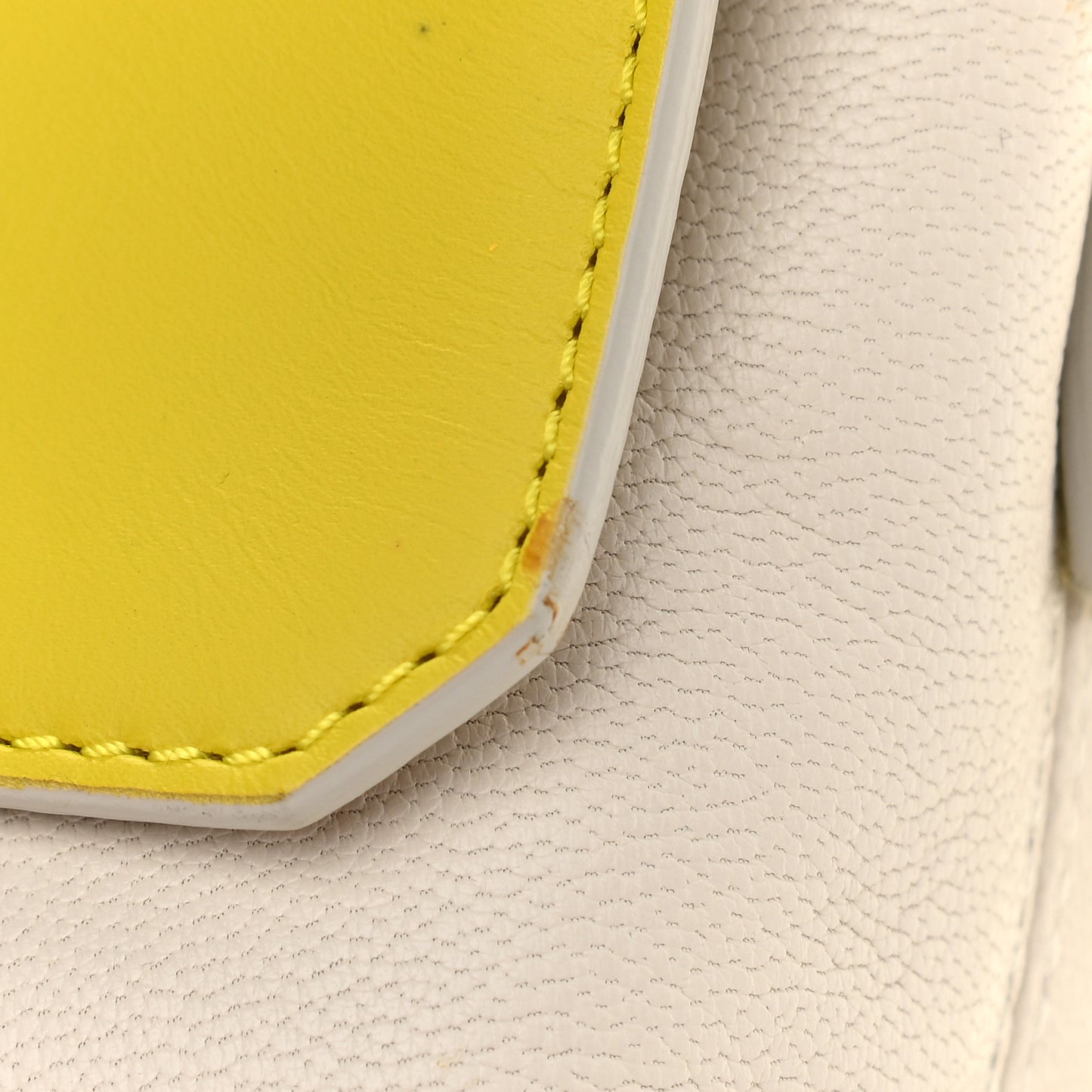 Calfskin Mini Happy Edgy Crossbody Jaune