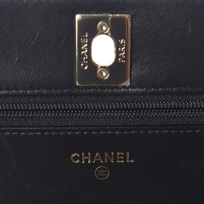 Chanel Lambskin Quilted Trendy CC Wallet On Chain WOC Black 6 of 12