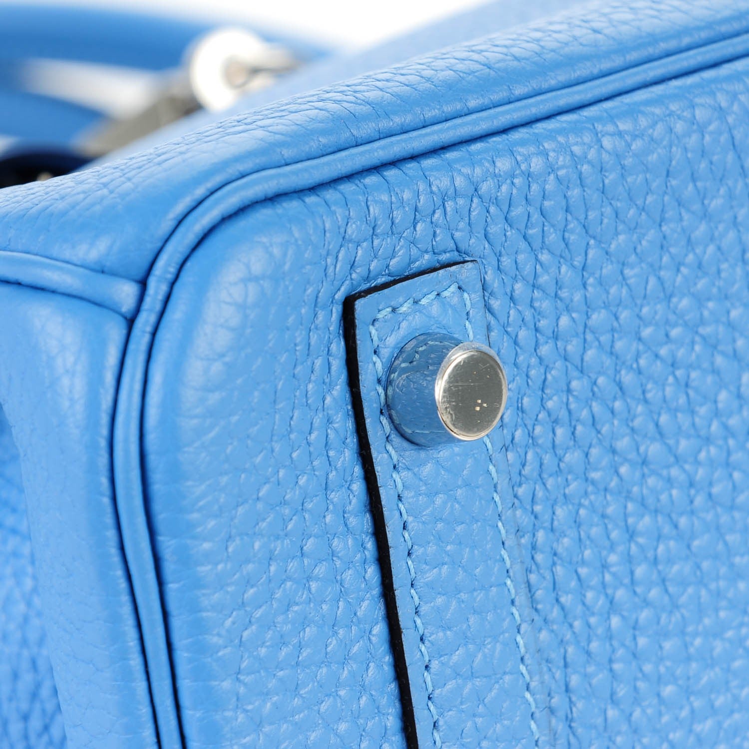 Hermes Taurillon Clemence Birkin 30 Bleu Paradis 19 of 23