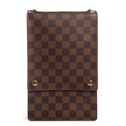 Louis Vuitton Damier Ebene Portobello Travel Shoulder Bag 1 of 7