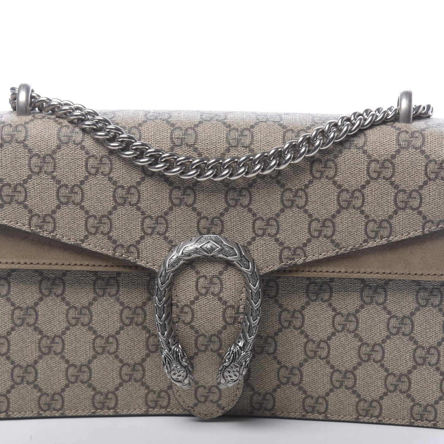 GG Supreme Monogram Small Dionysus Shoulder Bag Taupe