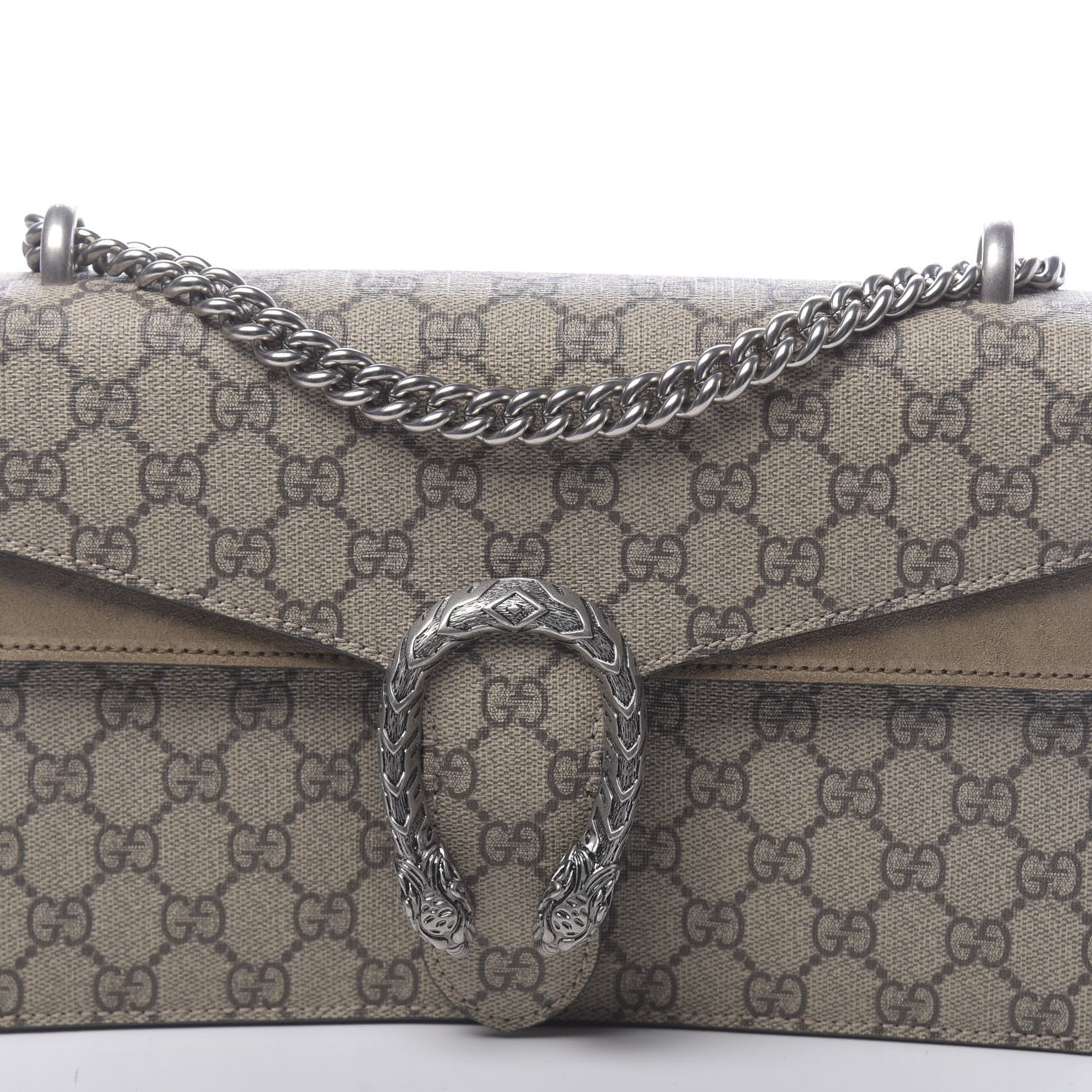Gucci GG Supreme Monogram Small Dionysus Shoulder Bag Taupe 10 of 10