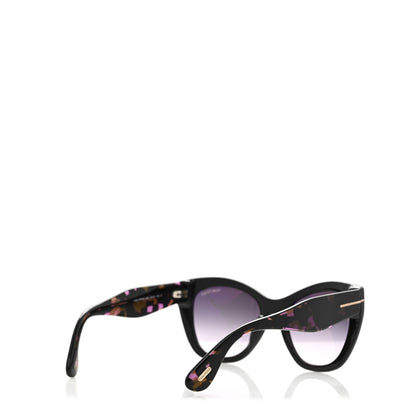 Tom Ford Acetate Cara Sunglasses TF940 Black Gradient Smoke 4 of 8