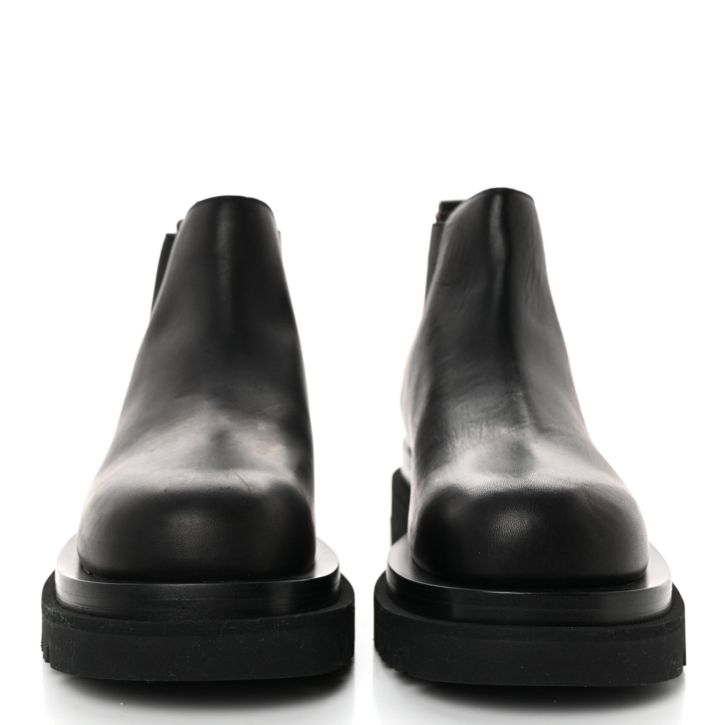 Calfskin The Lug Chelsea 55mm Cropped Boots 35.5 Black