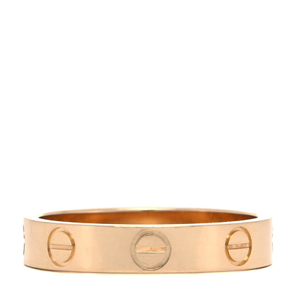 Cartier 18K Yellow Gold 3.5mm LOVE Wedding Band Ring 51 5.75 3 of 5