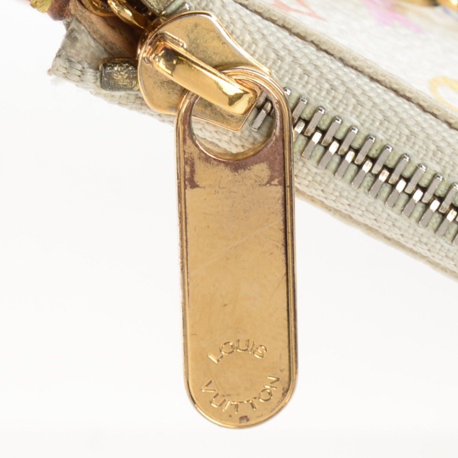 Louis Vuitton Monogram Multicolor Key Pouch White 8 of 8