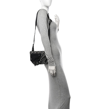 Christian Dior Oblique Saddle Messenger Pouch Beige Black 2 of 10