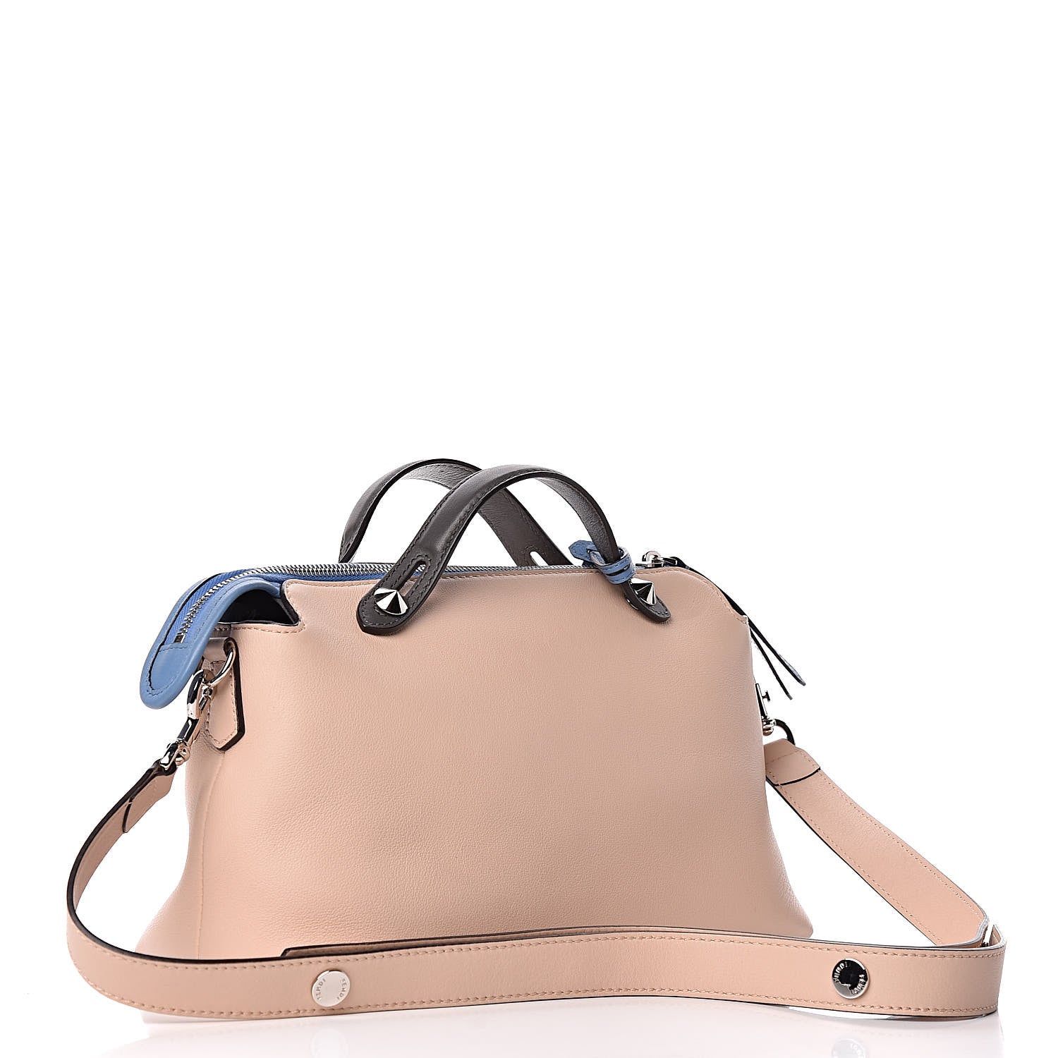 Fendi Vitello Dolce 4 Color Medium By The Way Boston Bag Rosa Plaster Multicolor 3 of 10