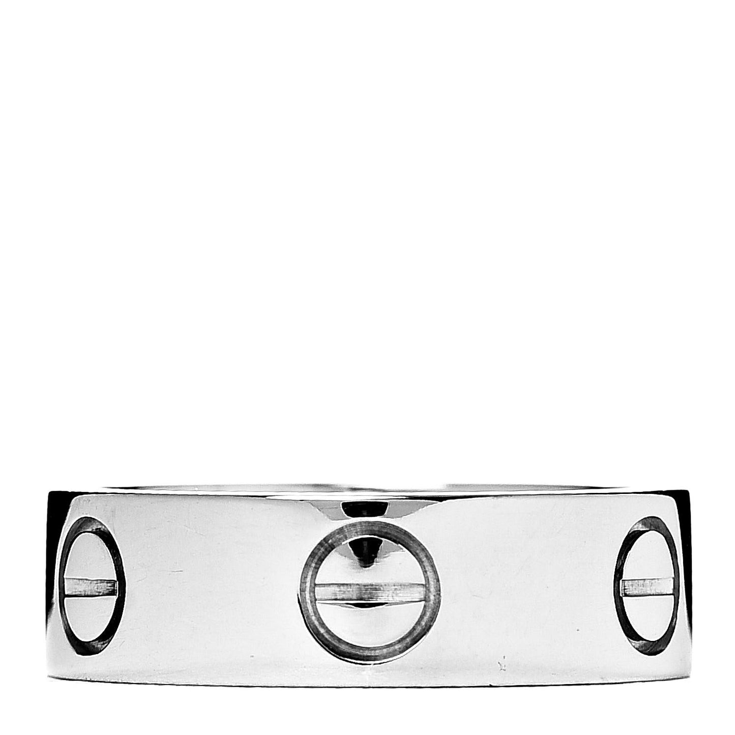 18K White Gold 5.5mm LOVE Ring 49 4.75