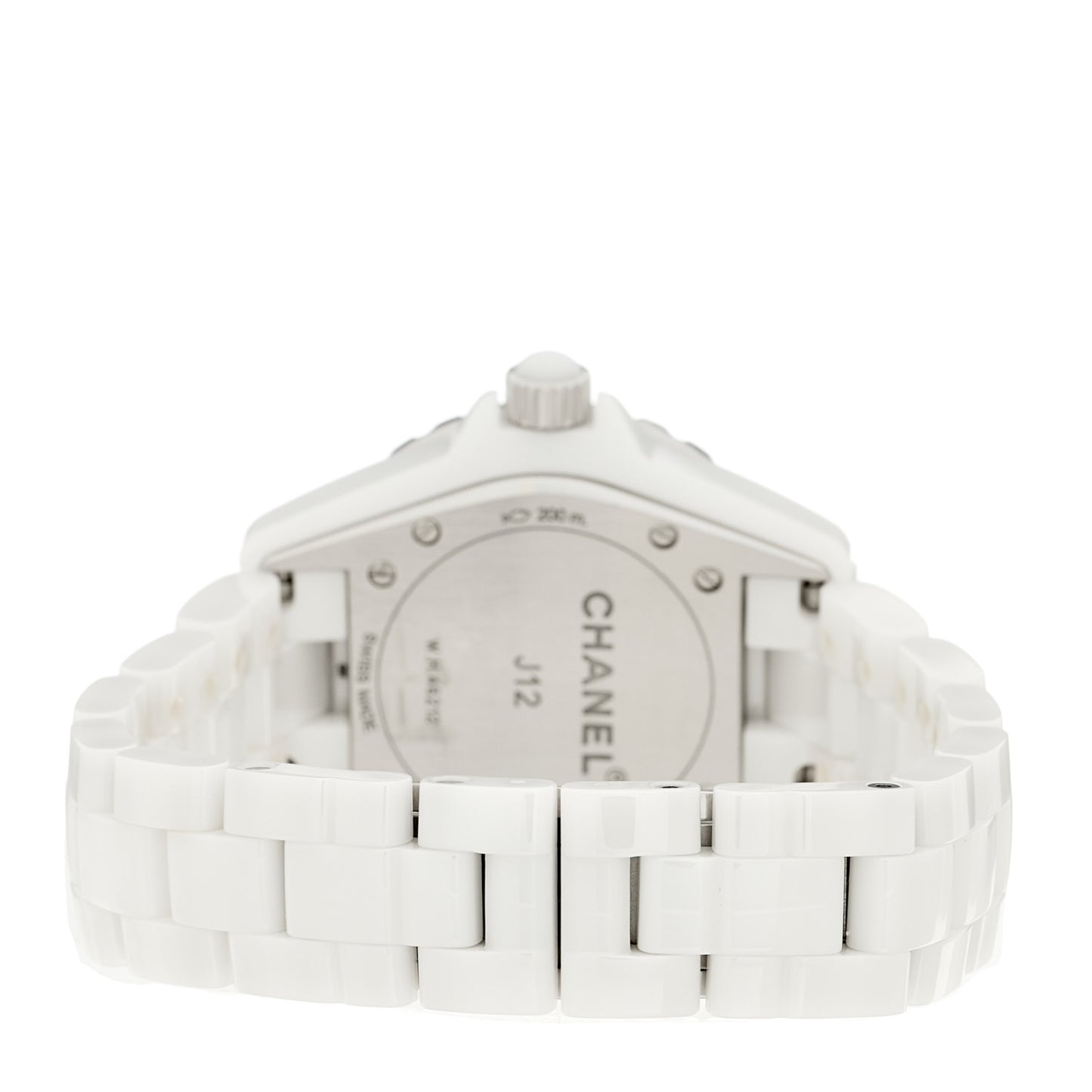 Stainless Steel Ceramic 33mm J12 Quartz Watch White