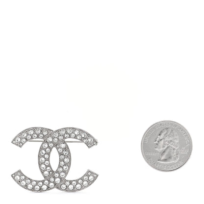 Chanel Crystal Palais Garnier CC Brooch Silver 2 of 5