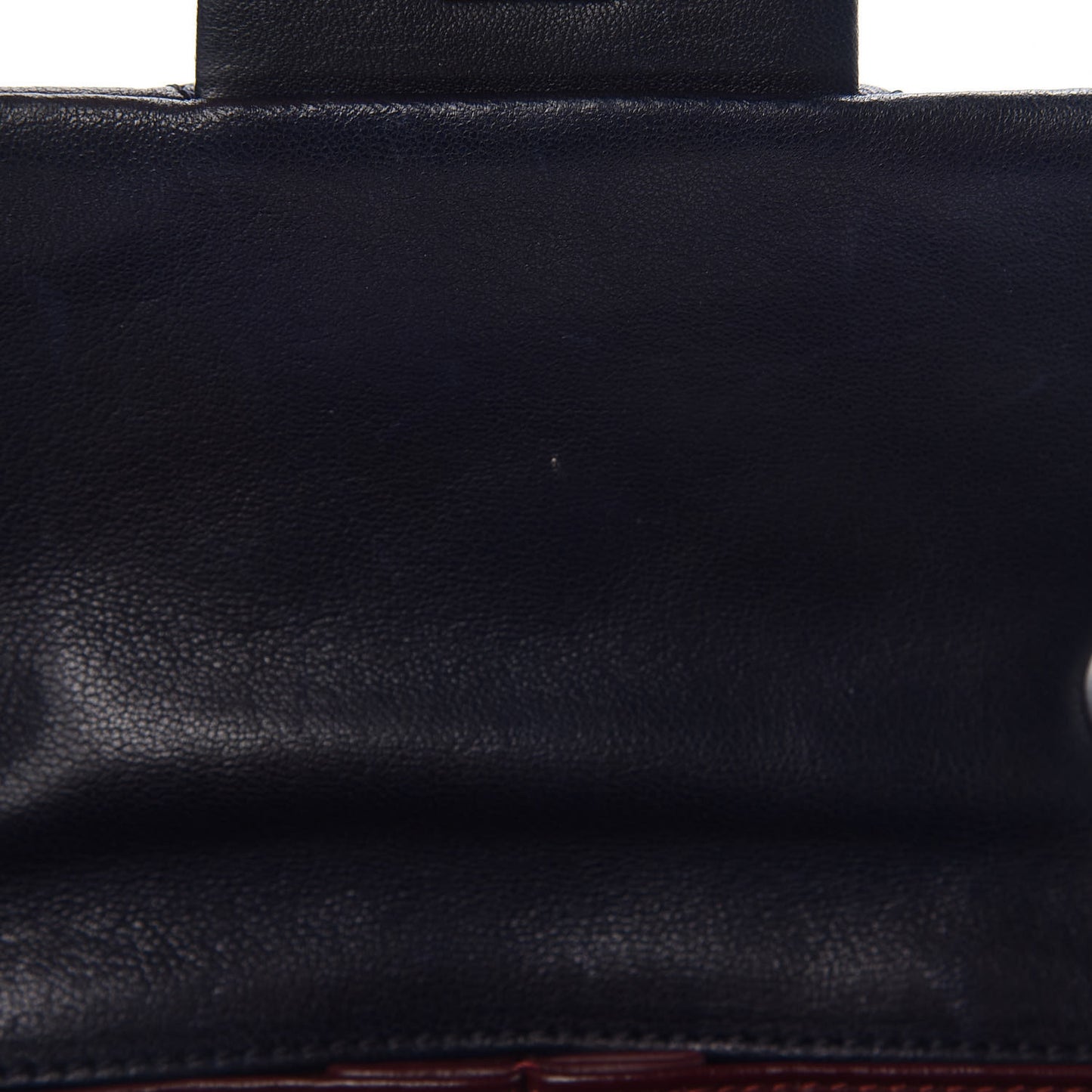 Lambskin Quilted East West Flap Bijoux Chain Navy Blue