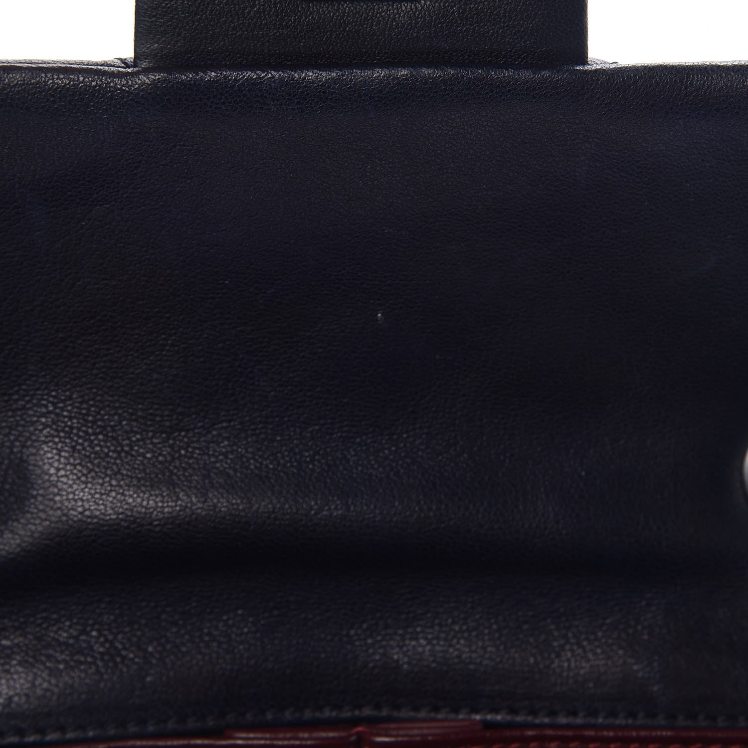 Chanel Lambskin Quilted East West Flap Bijoux Chain Navy Blue 9 of 14