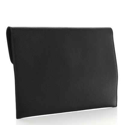 Alexander McQueen Calfskin Skull Envelope Clutch Black 3 of 10