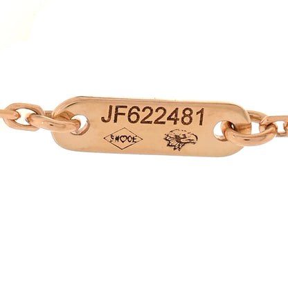 Van Cleef & Arpels 18K Rose Gold Carnelian Sweet Alhambra Bracelet 5 of 6