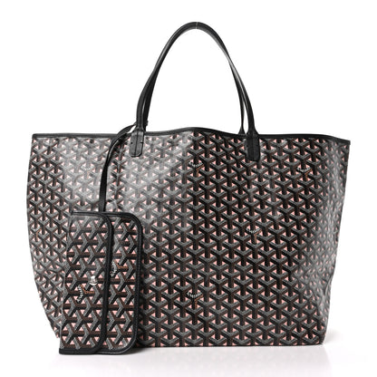 Goyard Goyardine Saint Louis Claire Voie GM Black Pink 3 of 10