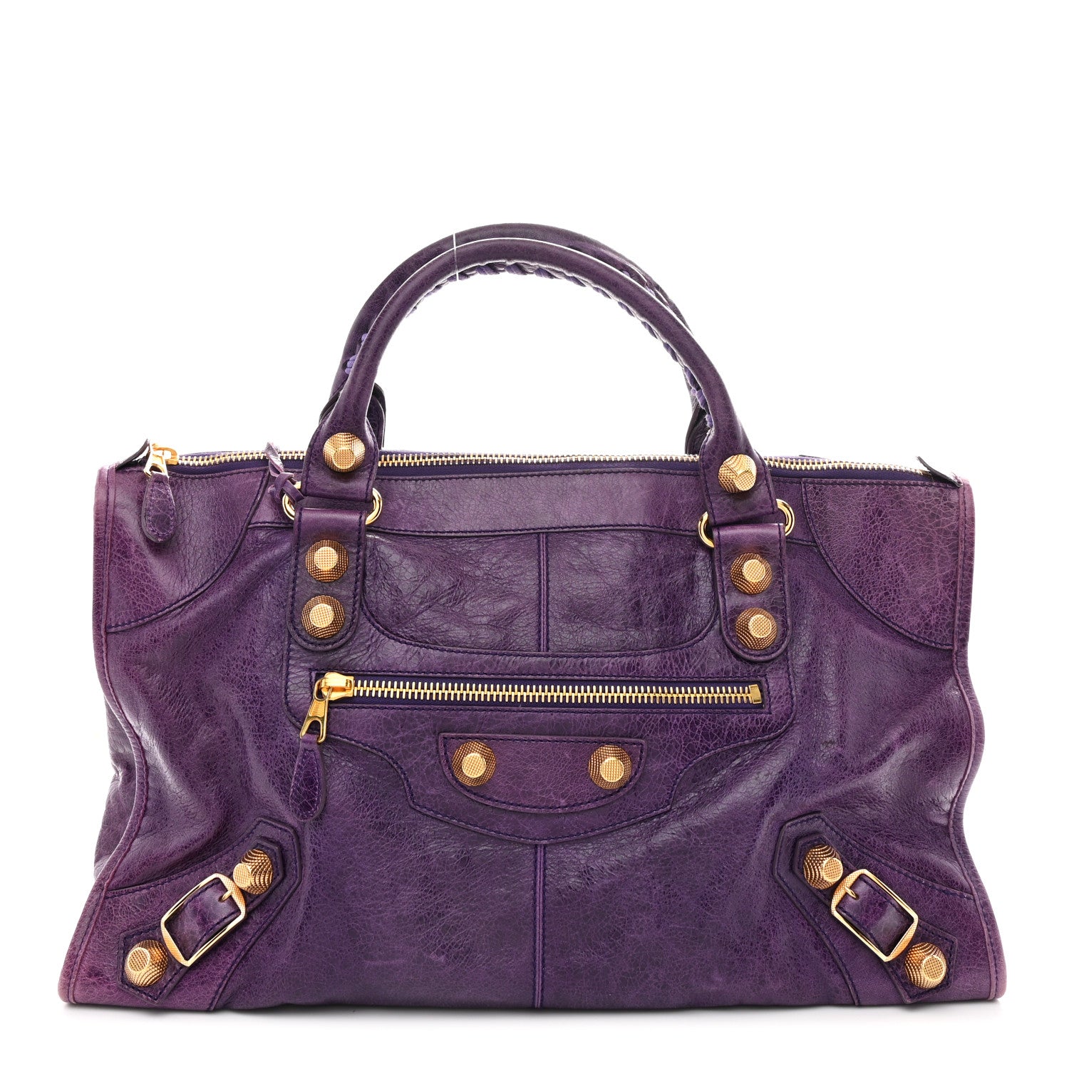 Balenciaga Agneau Giant 21 Gold Hardware Work Raisin 1 of 11
