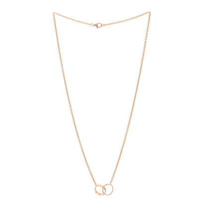 Cartier 18K Pink Gold Interlocking LOVE Necklace 3 of 4