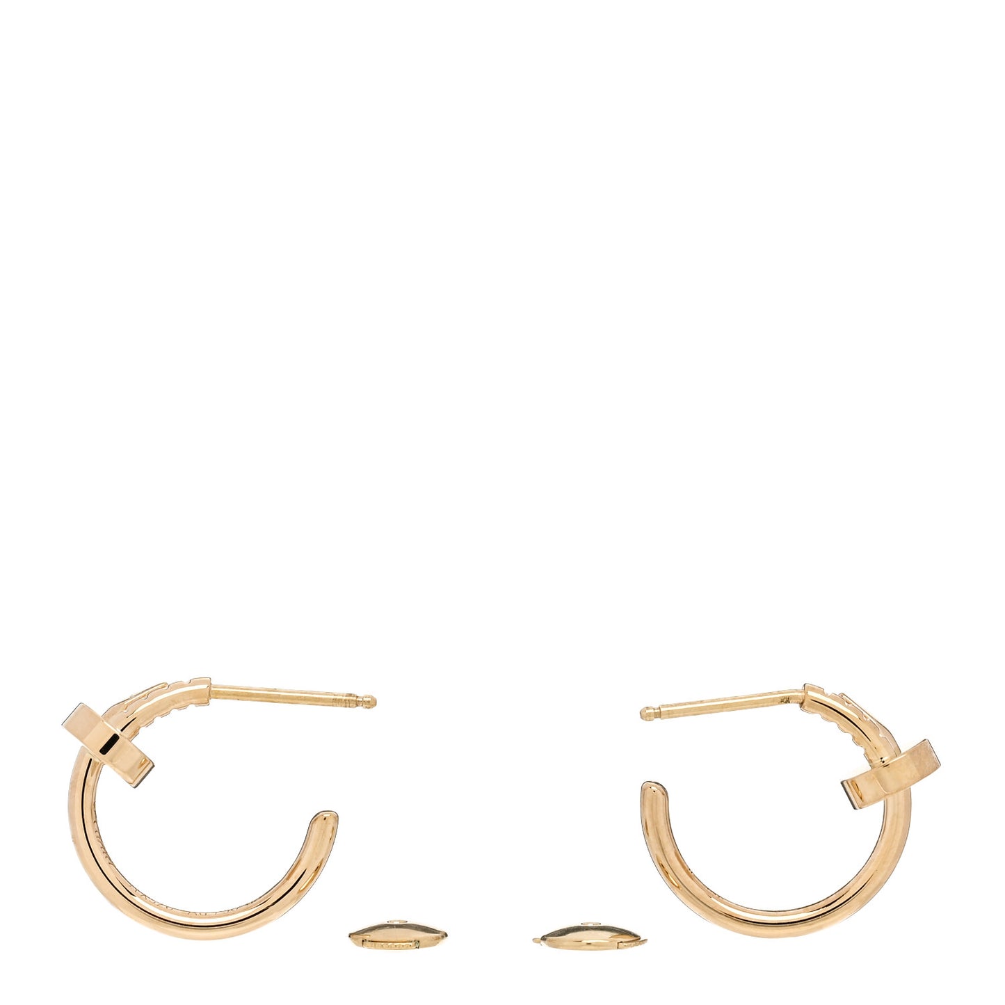 18K Yellow Gold Juste Un Clou Hoop Earrings