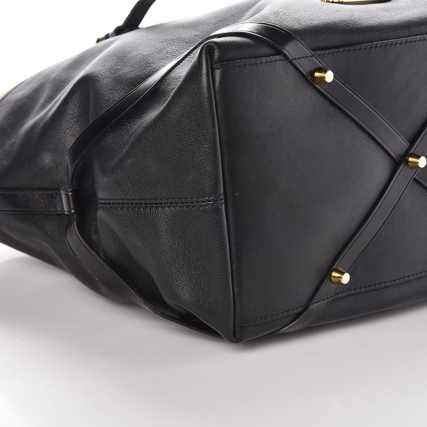 Calfskin House Check Medium Salisbury Tote Black