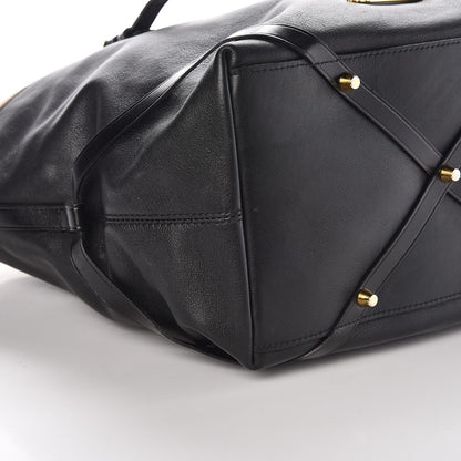 Burberry Calfskin House Check Medium Salisbury Tote Black 13 of 16