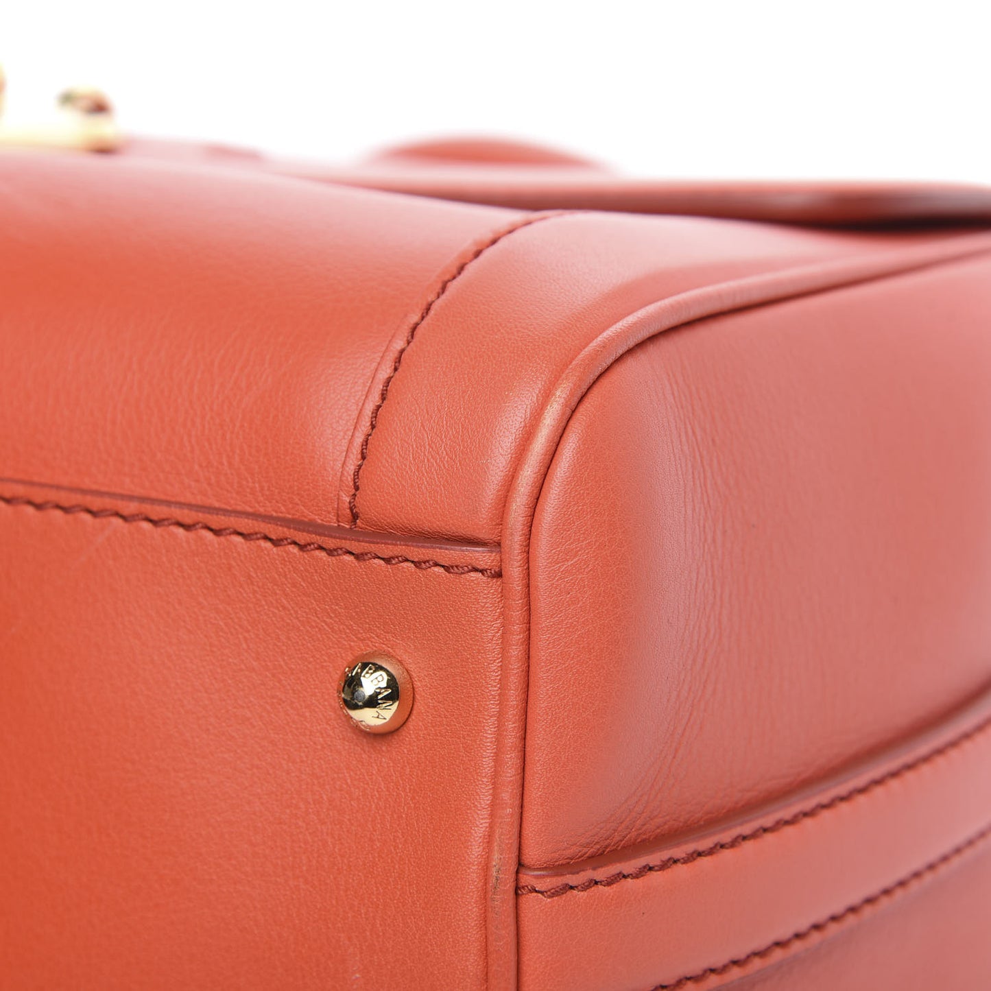 Calfskin Padlock Shoulder Bag Orange