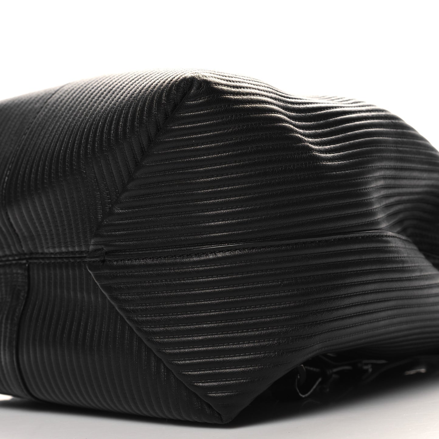 Calfskin Quilted Prisma Skeletal Backpack Black