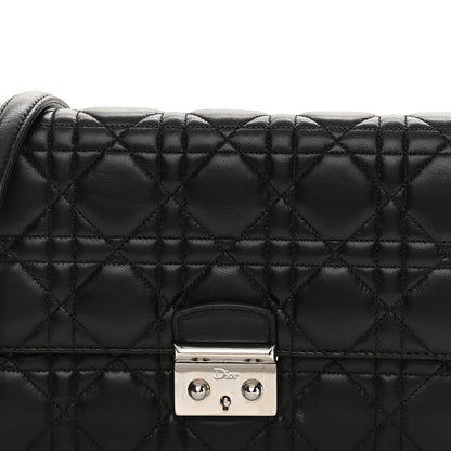 Christian Dior Lambskin Cannage Miss Dior Promenade Pouch Black 11 of 13