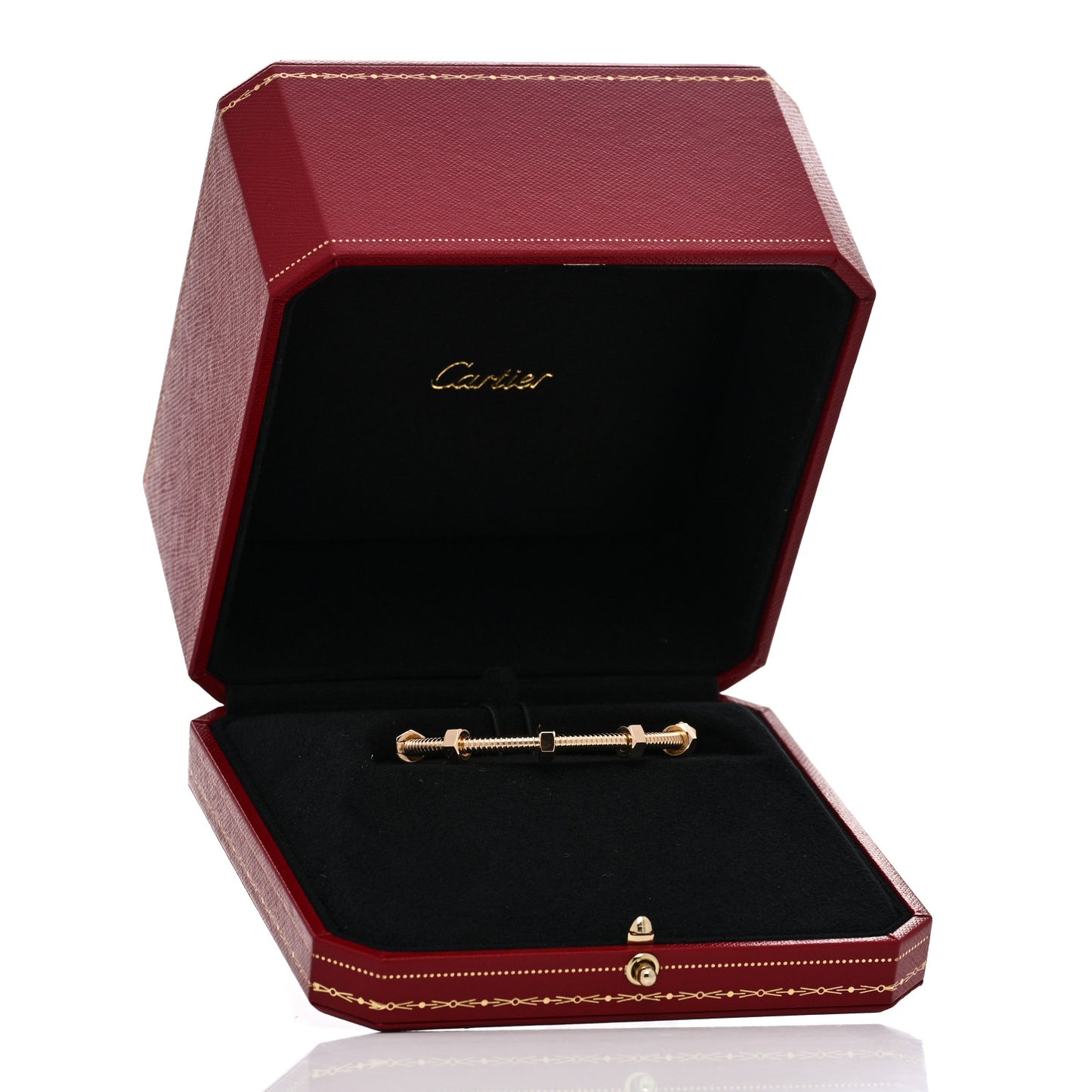 18K Yellow Gold Ecrou de Cartier Bracelet 15