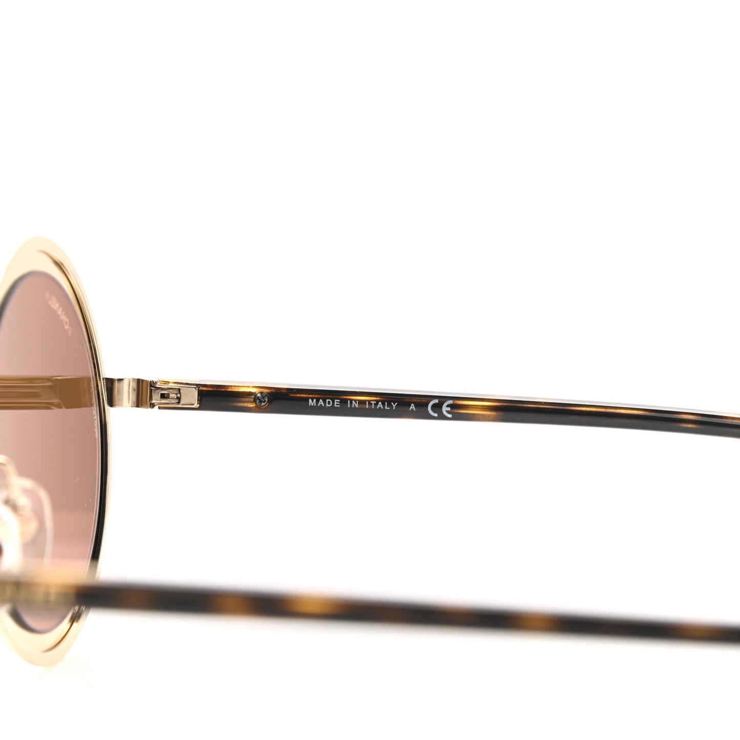 Metal Round Sunglasses 4226 Tortoise Gold