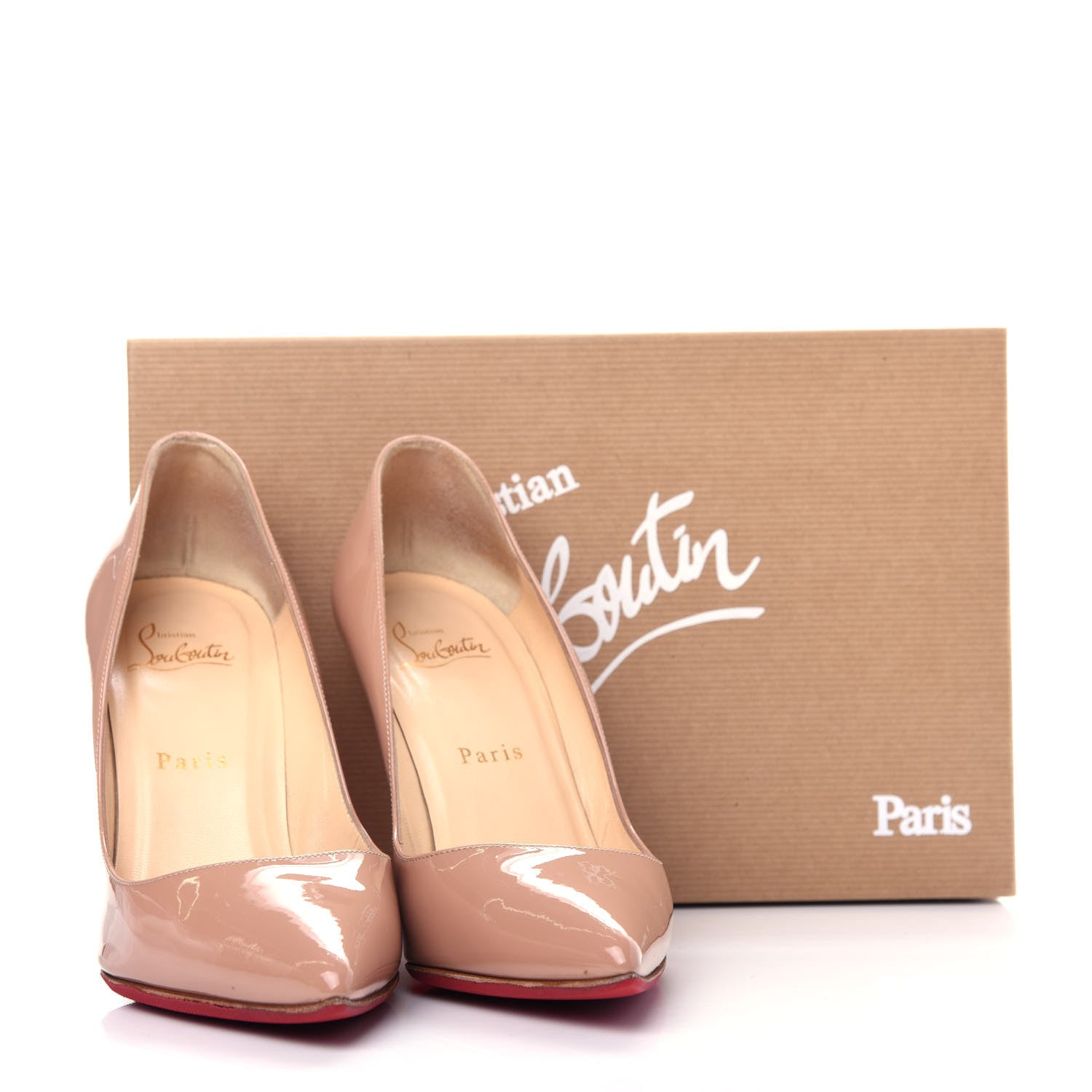 Christian Louboutin Patent Pigalle 100 Pumps 37 Nude 10 of 10
