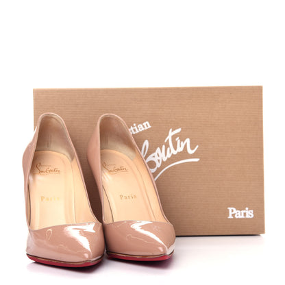 Christian Louboutin Patent Pigalle 100 Pumps 37 Nude 10 of 10