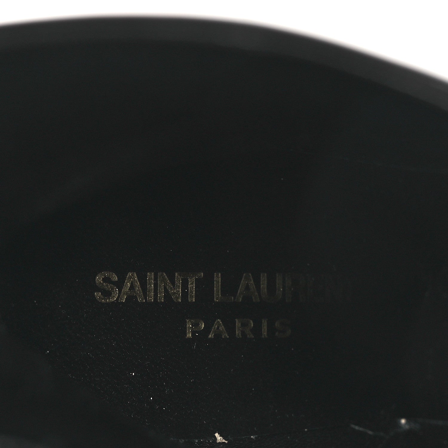 Saint Laurent Glazed Calfskin Opyum Ankle Boots 36 Black 9 of 11