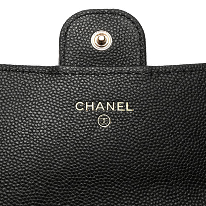 Chanel Caviar Quilted Medium Flap Wallet Black 6 of 9