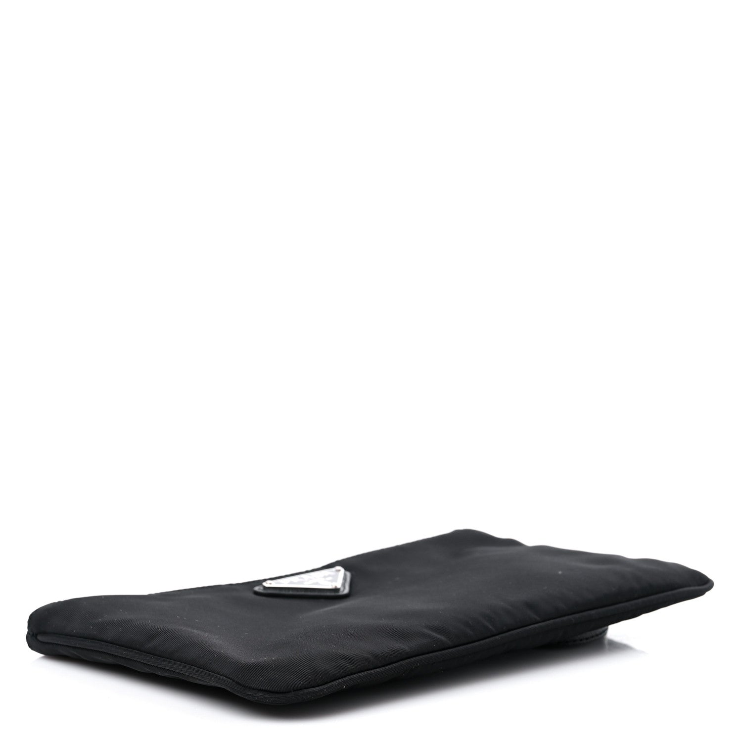 Prada Re-Nylon Saffiano Pouch Wristlet Black 4 of 8