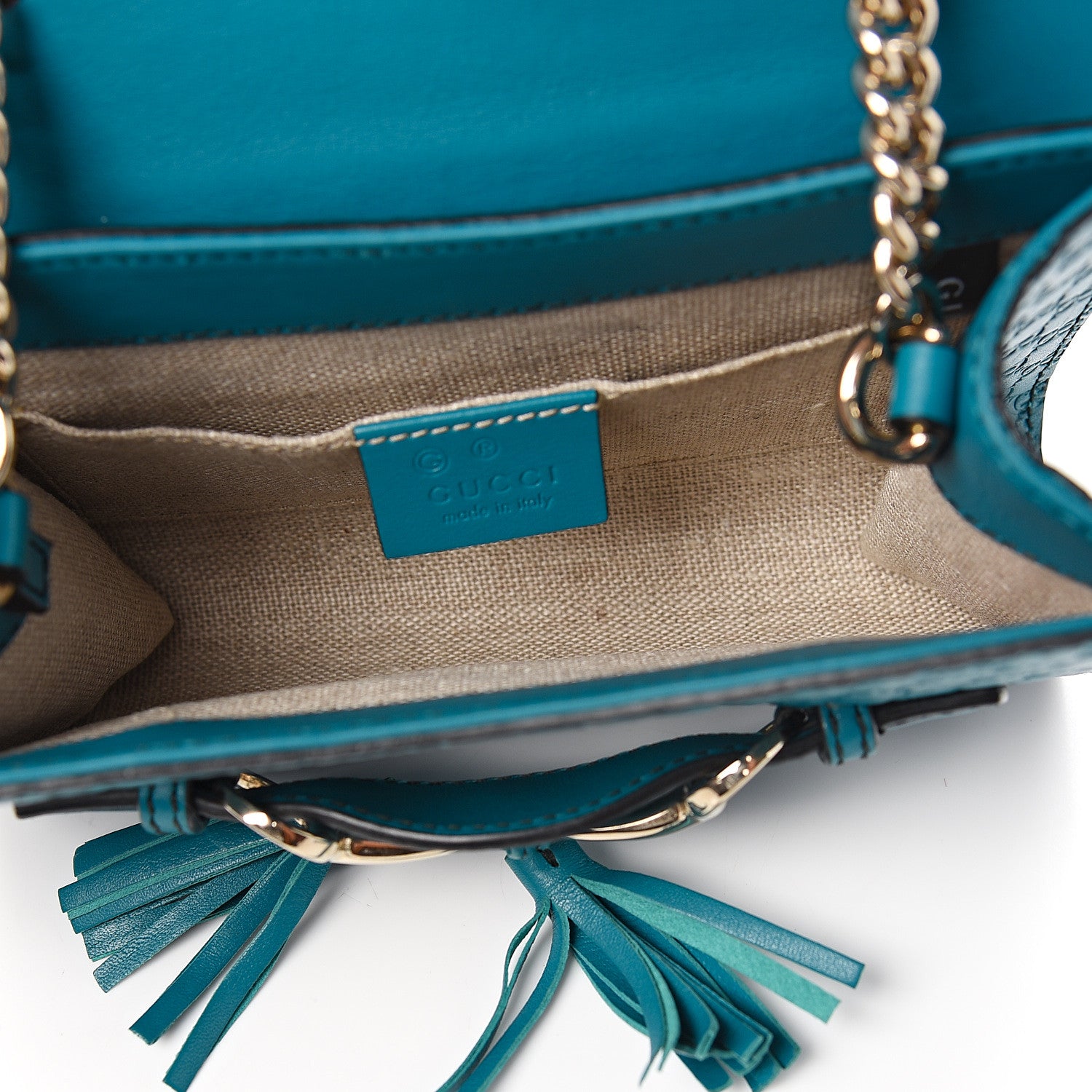 Gucci Microguccissima Mini Emily Shoulder Bag Deep Cobalt 4 of 8