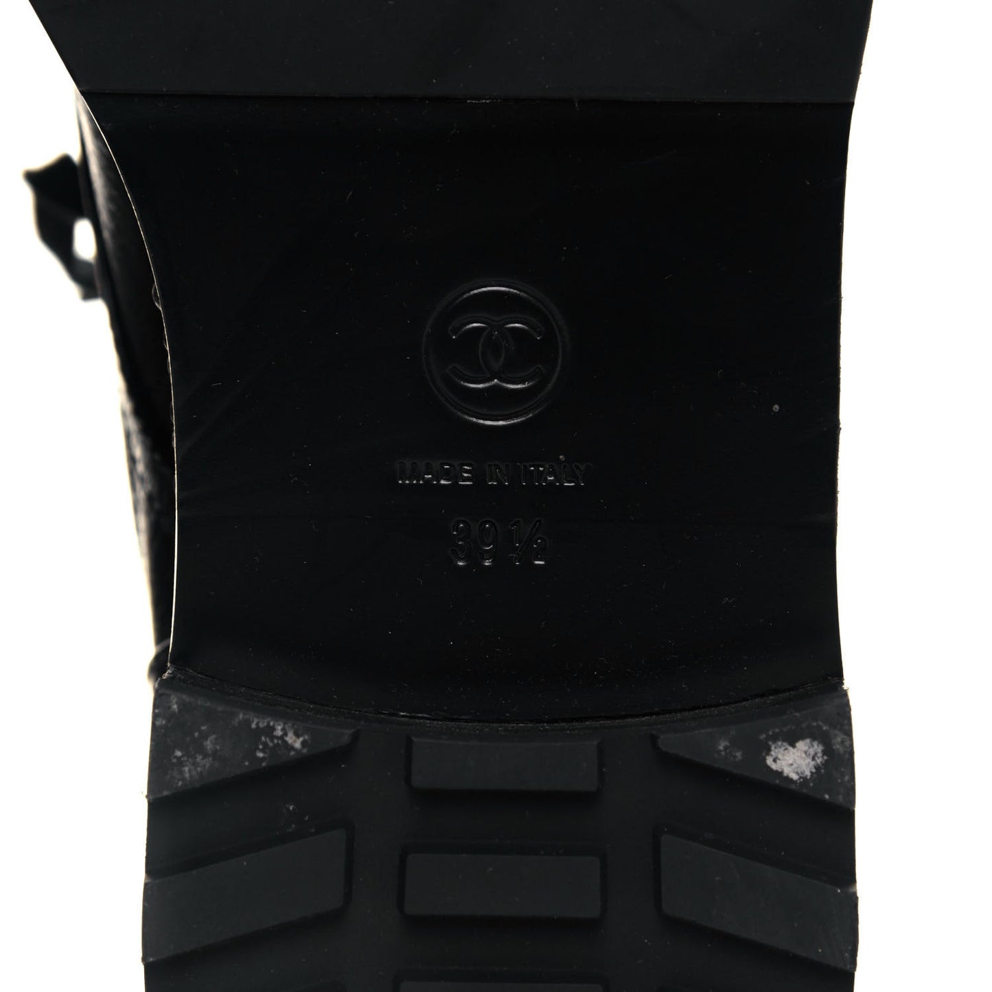 Crackled Calfskin Velvet Pearl Combat Ankle Boots 39.5 Black