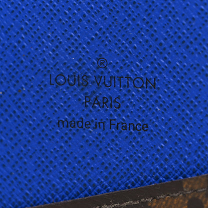 Louis Vuitton Monogram Macassar Pocket Organizer NM Blue 6 of 10